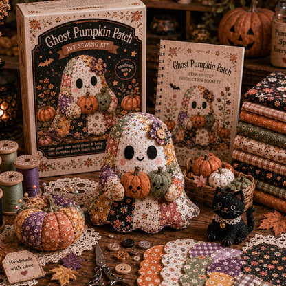 🔥LAST DAY 50% OFF - 👻Little Ghost’s Cozy Halloween DIY Patchwork Kit