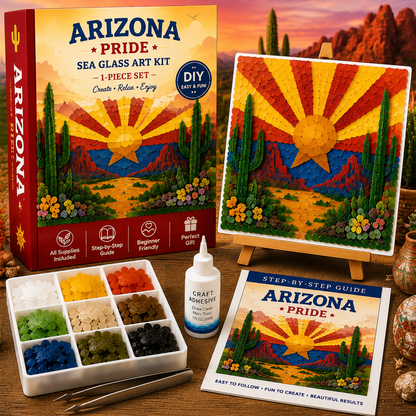 🇺🇸[State] Pride Sea Glass Art Kit