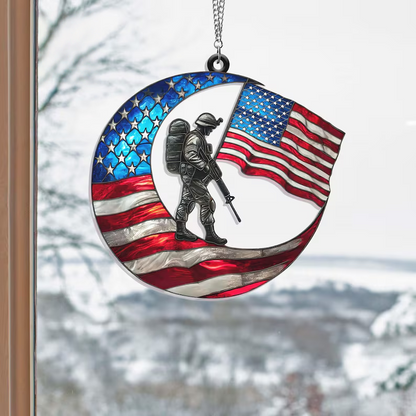 🇺🇸 American Military Suncatcher – A Light of Tribute for Vietnam Veterans