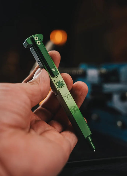 🍀 Lucky Shamrock Tactical Pen – Premium Titanium EDC Pen ✒️