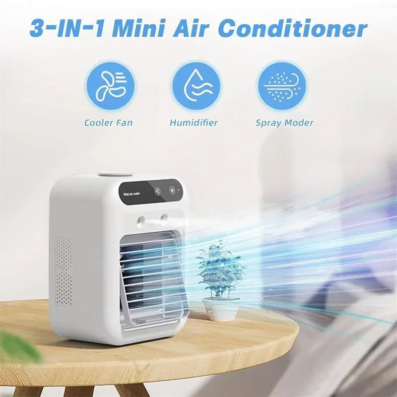 (🎁Last Day 49% OFF)❄️Mini Portable Air Conditioner with Cooling and Humidification Function