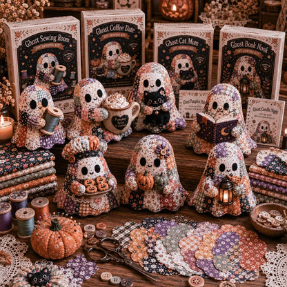 🔥LAST DAY 50% OFF - 👻Little Ghost’s Cozy Halloween DIY Patchwork Kit