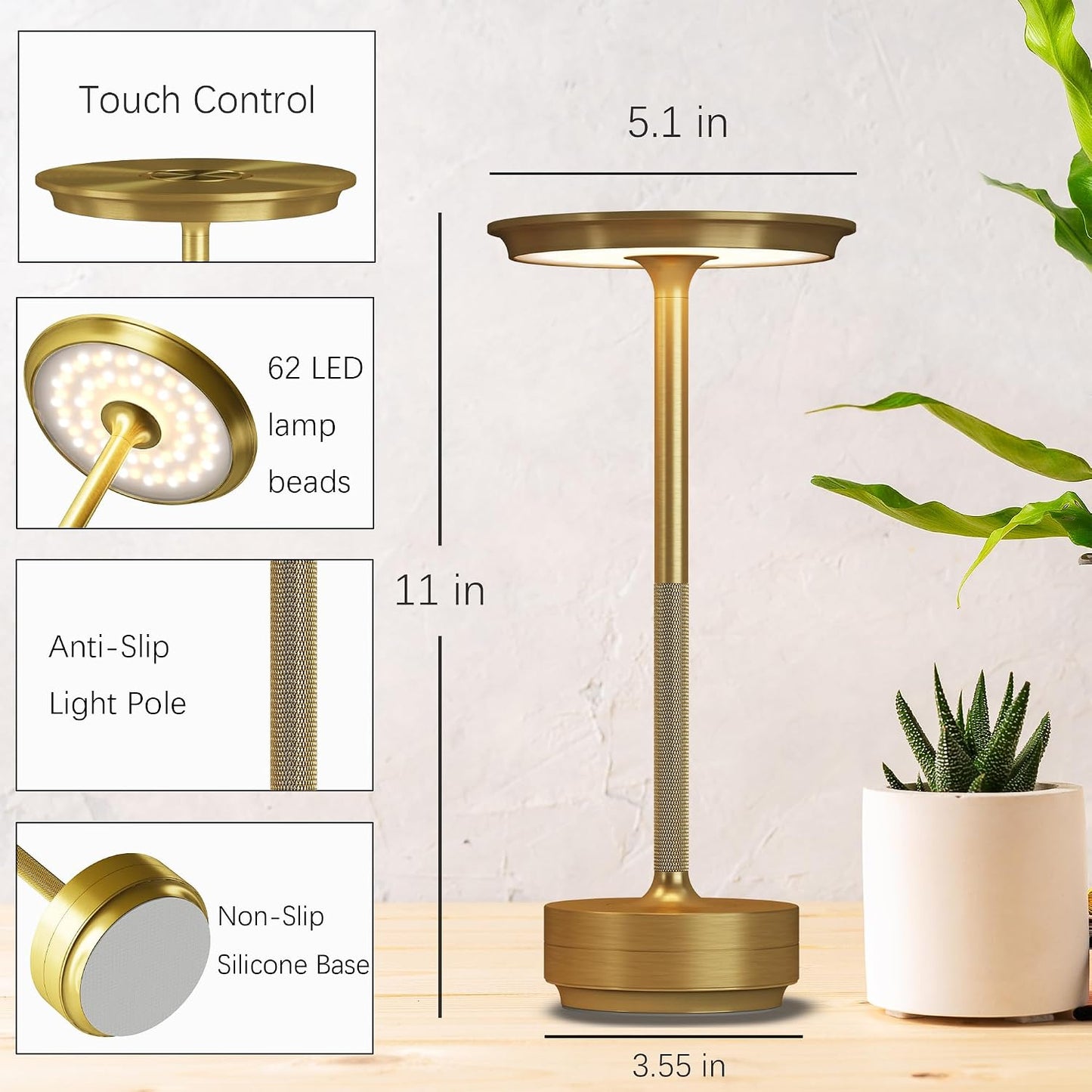 Portable Rechargeable Cordless Table Lamps