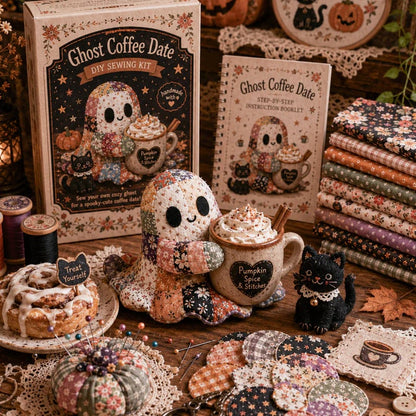 🔥LAST DAY 50% OFF - 👻Little Ghost’s Cozy Halloween DIY Patchwork Kit