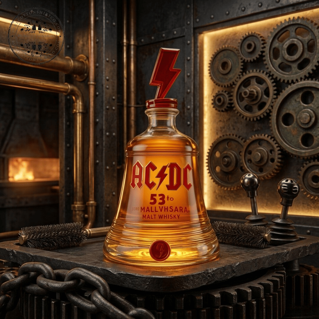 🔔AC/DC 53rd Anniversary Hell’s Bells Decanter Bottle | Rock‑n‑Roll Bar Collectible