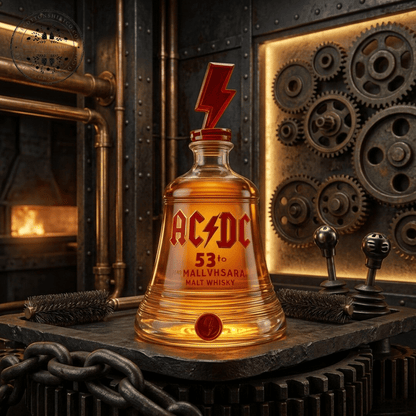 🔔AC/DC 53rd Anniversary Hell’s Bells Decanter Bottle | Rock‑n‑Roll Bar Collectible