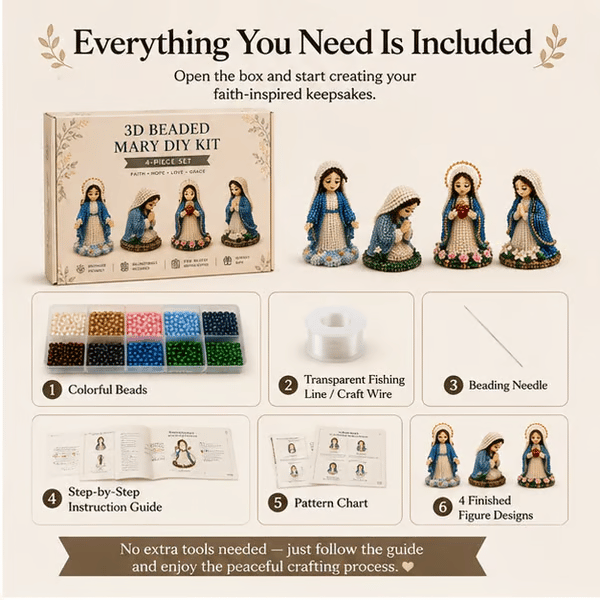 🔥Last Day 50% OFF ✝️3D Beaded Christian DIY Kit