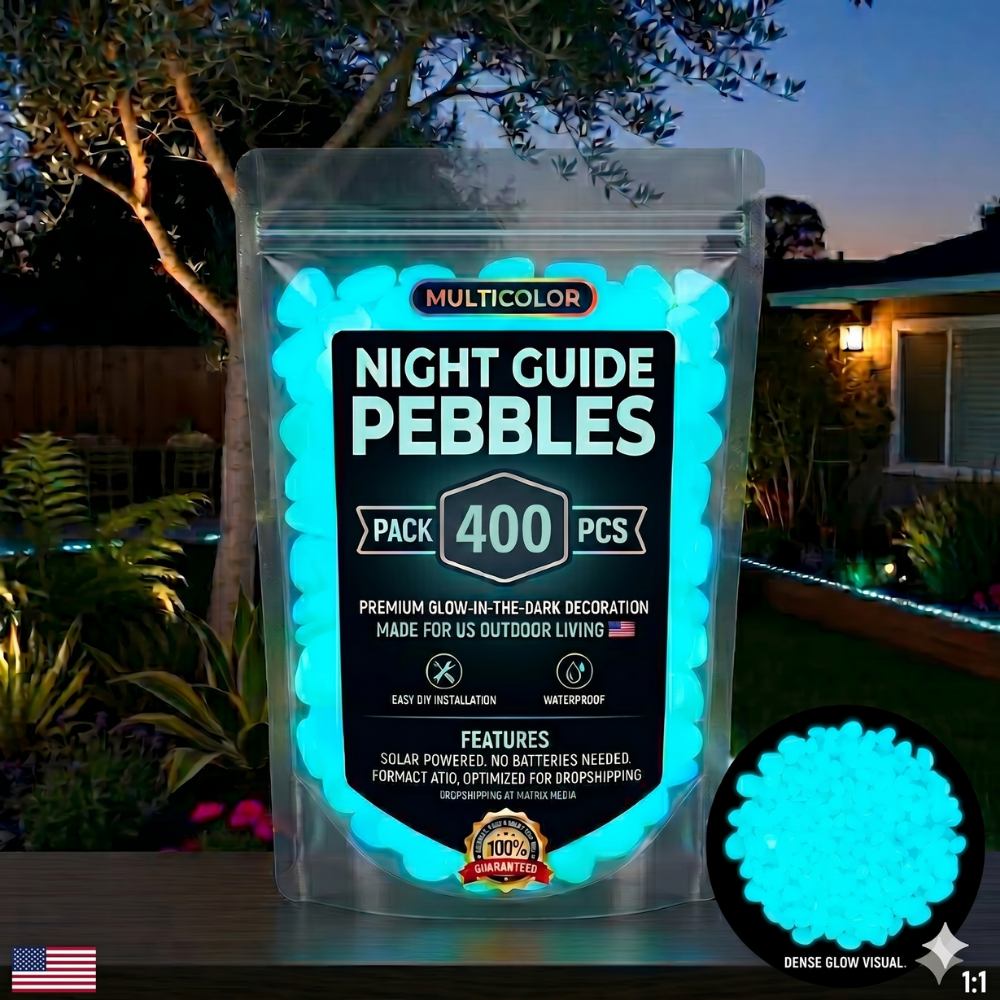 💥LAST DAY SALE 50%OFF💥🌈Colorful Glow-in-the-Dark Garden Stones