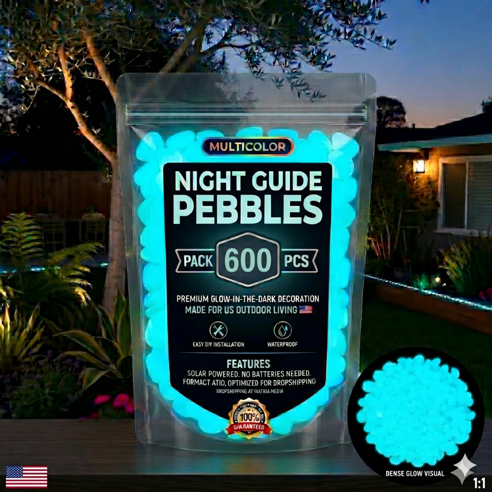 💥LAST DAY SALE 50%OFF💥🌈Colorful Glow-in-the-Dark Garden Stones