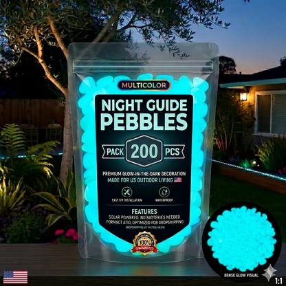 💥LAST DAY SALE 50%OFF💥🌈Colorful Glow-in-the-Dark Garden Stones