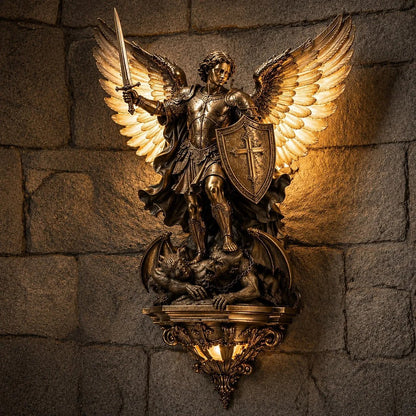 ⏰🕊️St. Michael Guardian Angel Wall Light