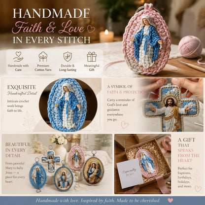 ✨ Handmade Sacred Key Charms | Devotion on the go🧶