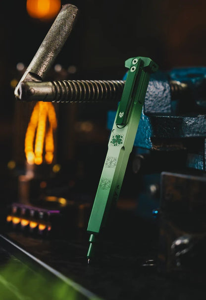 🍀 Lucky Shamrock Tactical Pen – Premium Titanium EDC Pen ✒️
