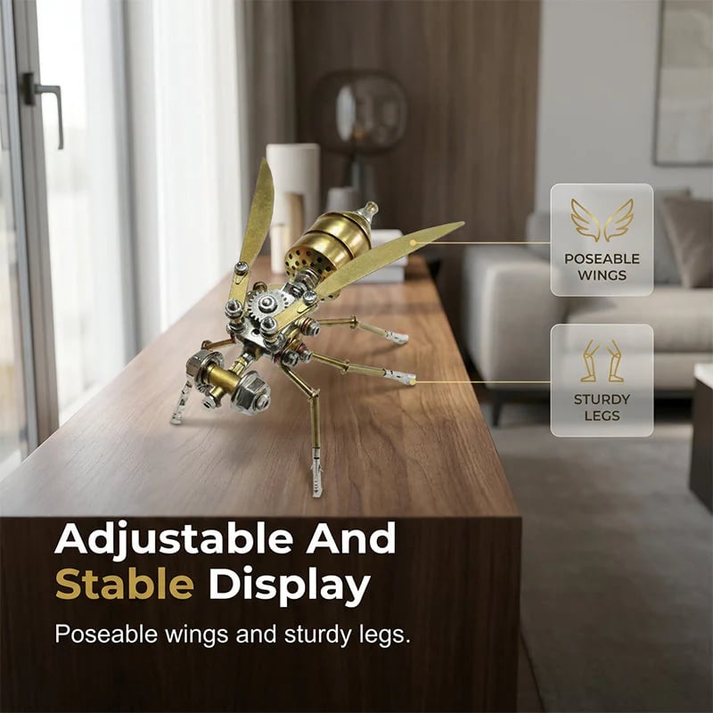 3D Metal Bee Puzzle Assembly Model Kit