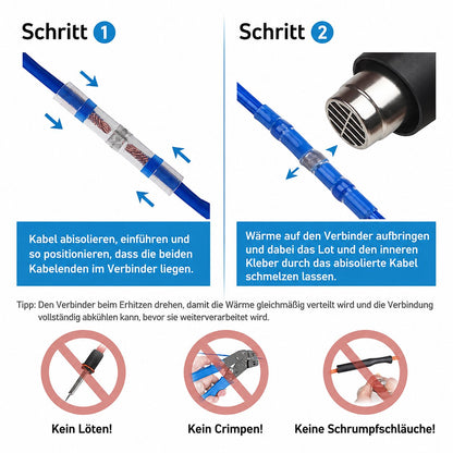Wasserdichte Lötverbinder-Schrumpfschlauch-Set