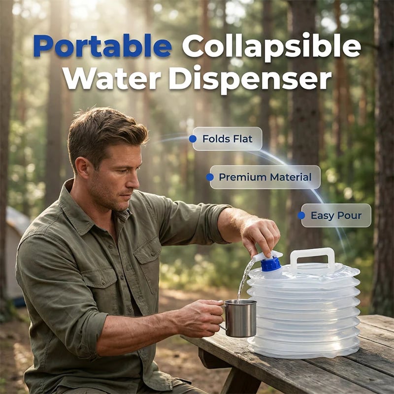 Collapsible Water Container with Spigot
