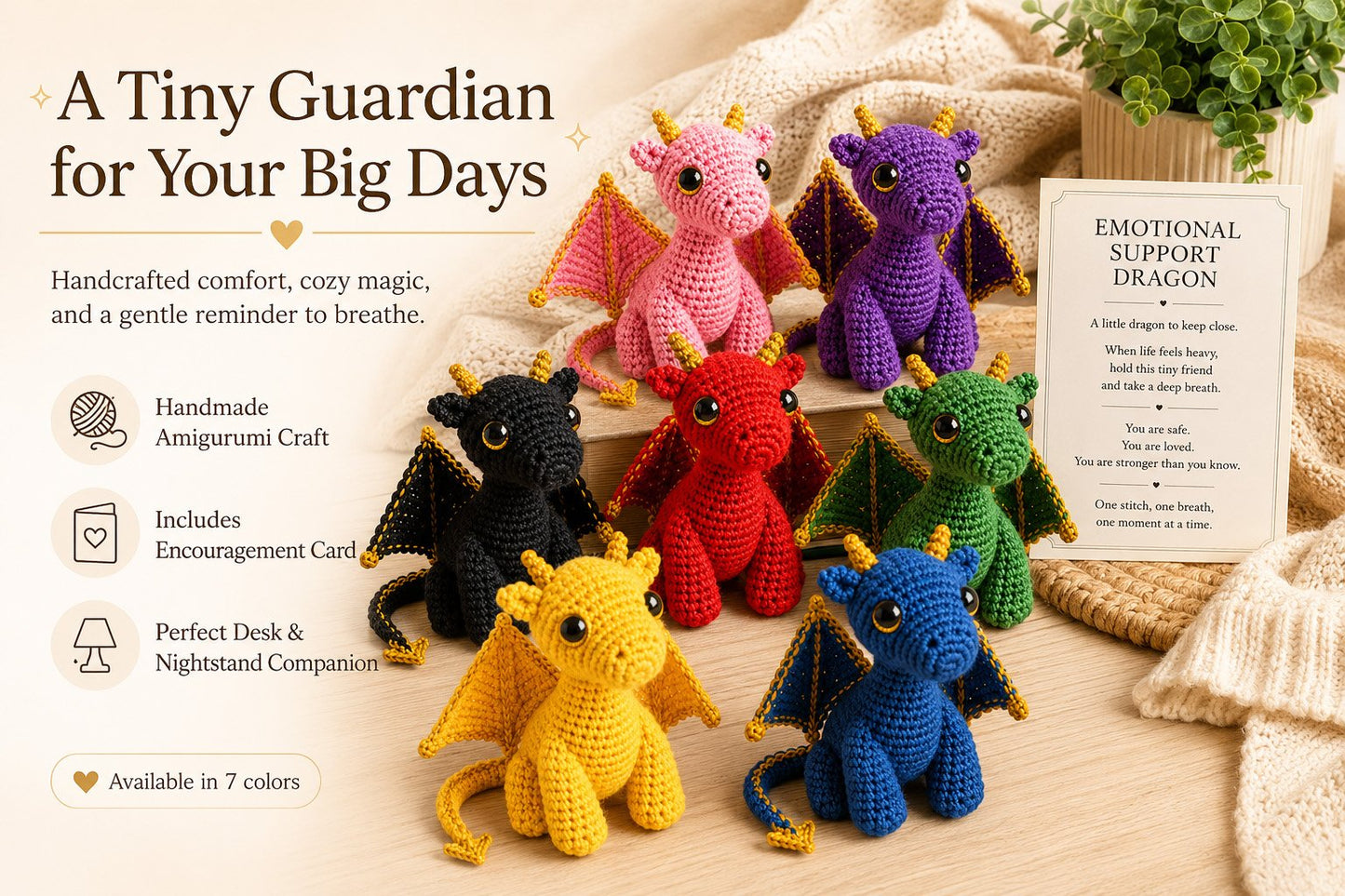 🎁Last Day: BUY 3 GET 1 FREE - 🐲💕Emotional Support Dragon Pocket Buddy