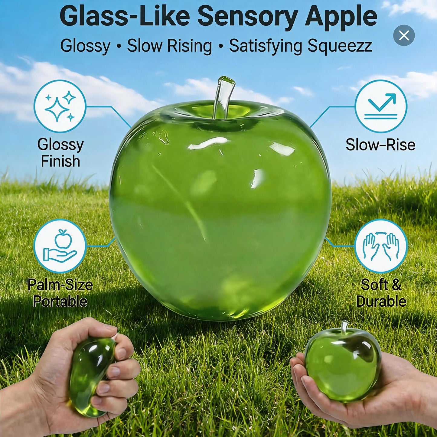 🍎 Viral Apple Squishy Set – Soft, Cute & Addictively Satisfying ✨