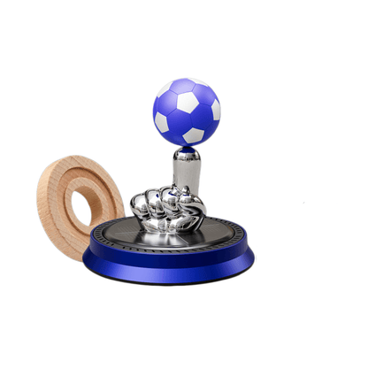 ⚽🚗Solar Rotating Football Car Air Freshener & Aromatherapy Diffuser – Reusable Ornament for Car, Office & Home