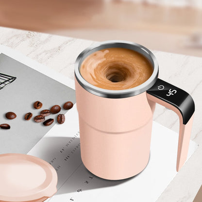 Elektrischer Kaffeebecher mit integriertem LCD-Thermometer – perfekt zum Zubereiten von Kaffee, Milch, Kakao usw.
