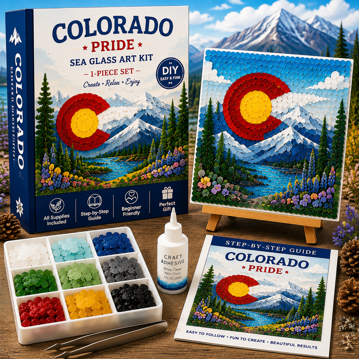 🇺🇸[State] Pride Sea Glass Art Kit