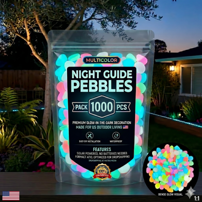 💥LAST DAY SALE 50%OFF💥🌈Colorful Glow-in-the-Dark Garden Stones