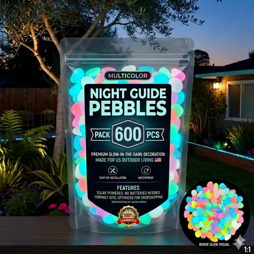 💥LAST DAY SALE 50%OFF💥🌈Colorful Glow-in-the-Dark Garden Stones