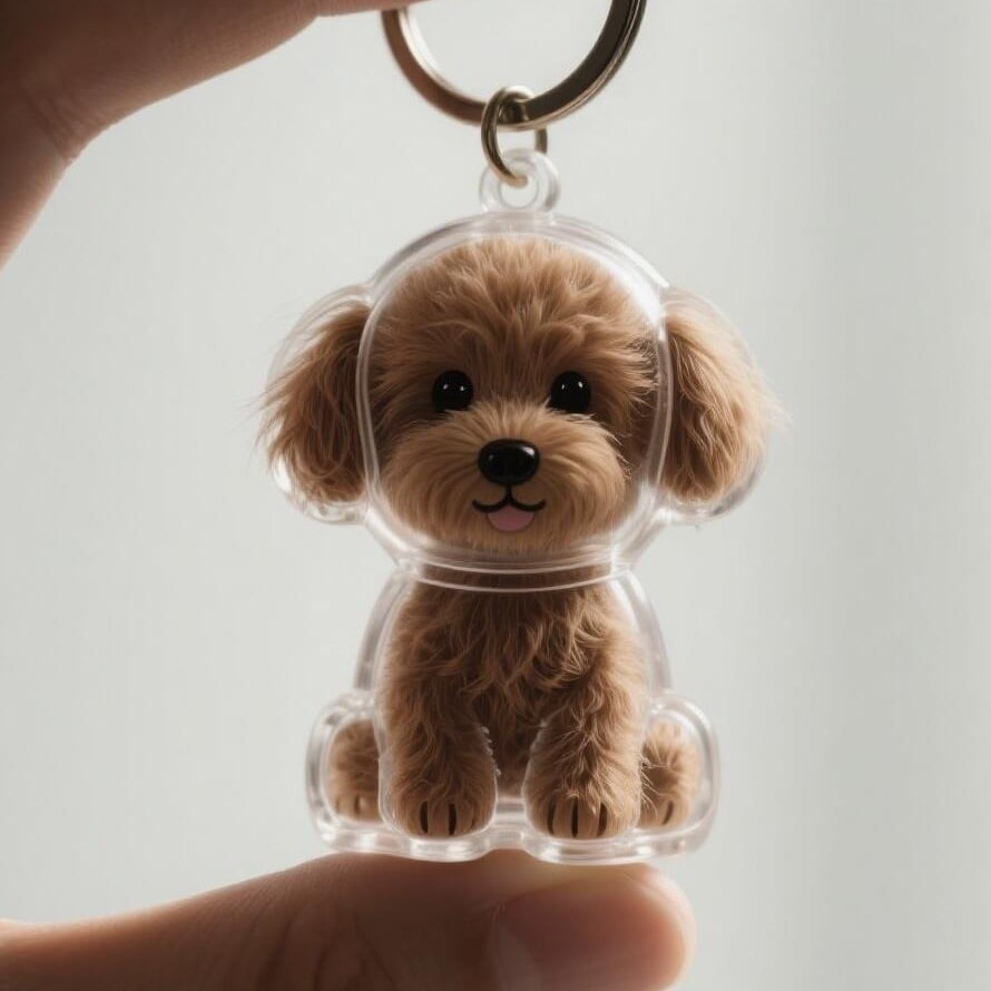 🔥50000+ Sold🐾Pet Hair Memorial Capsule Keychain