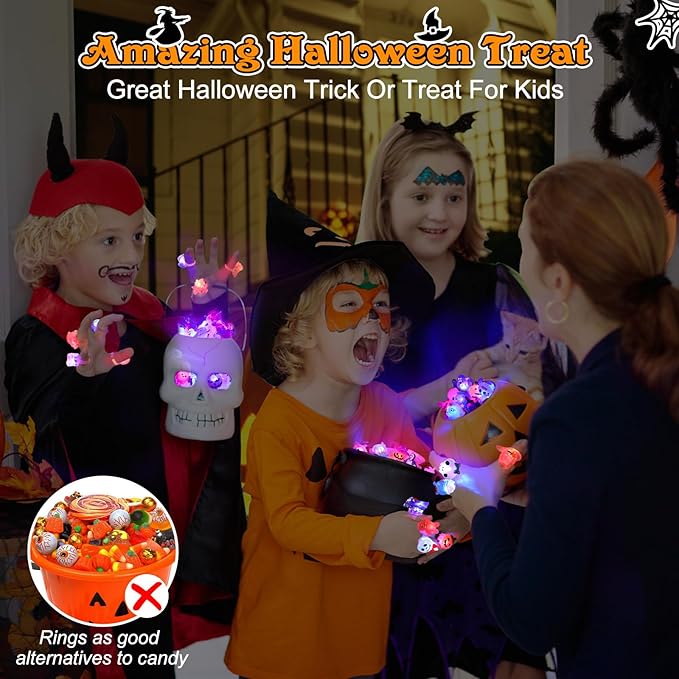 LED Light Halloween Glowing Ring