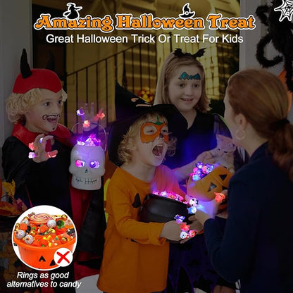 🎁LED Light Halloween Glowing Ring😍