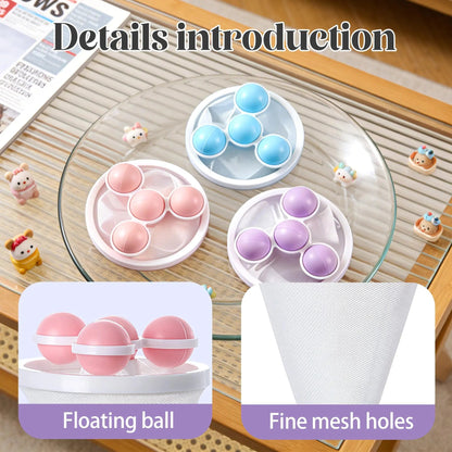3 Counts Washing Machine Filter Bag, Reusable Floating Hair Filter for Laundry Washer Cotton