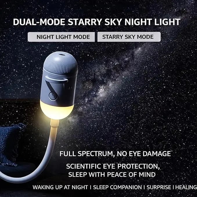 2-in-1 Galaxy Star Projector Starry Projector Light