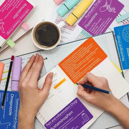 💊300 Pharmacology Flash Cards for Nursing Students – Top Drug Study Cards for NCLEX, Pharmacy & Medical Exam Prep
