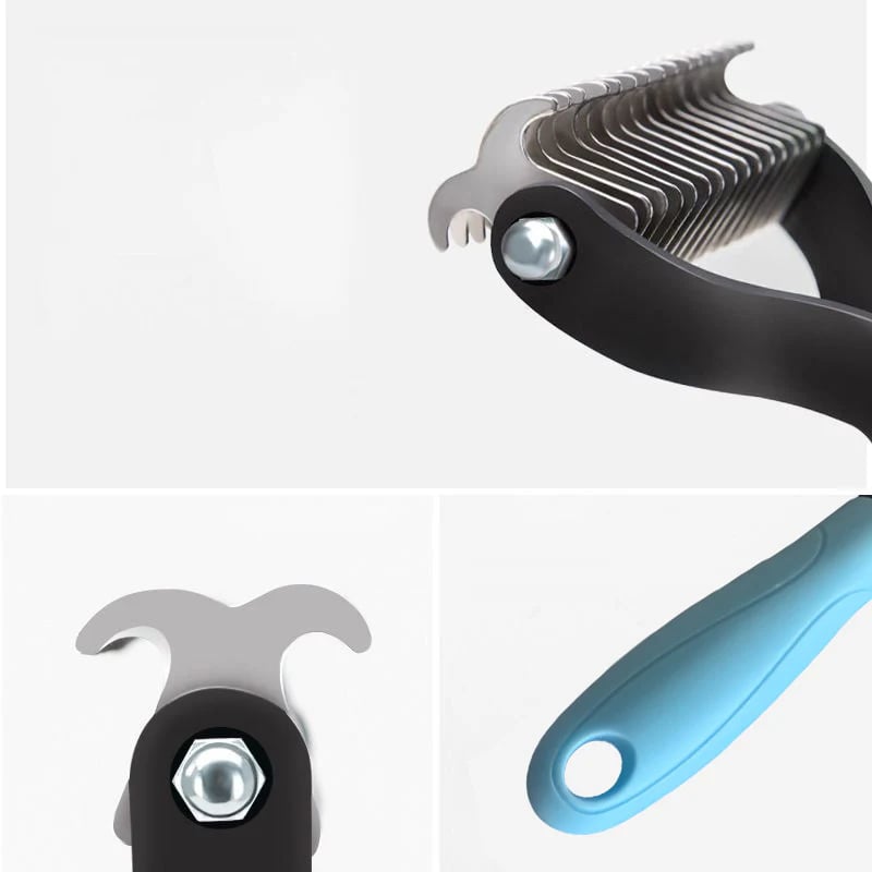 Dual-Sided Pet Grooming Comb for Dogs & Cats