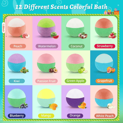 🛁 Natural Bath Bombs for Kids with Mega Bubbles & Surprise Inside 🥚✨