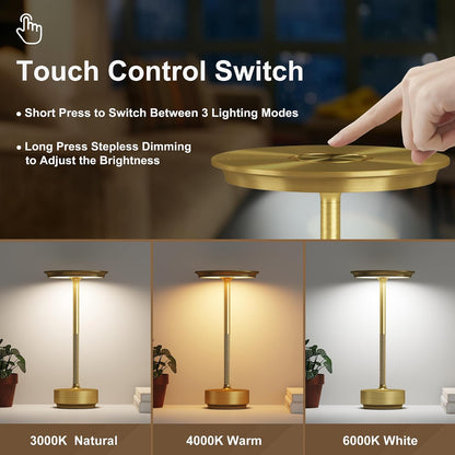 Portable Rechargeable Cordless Table Lamps