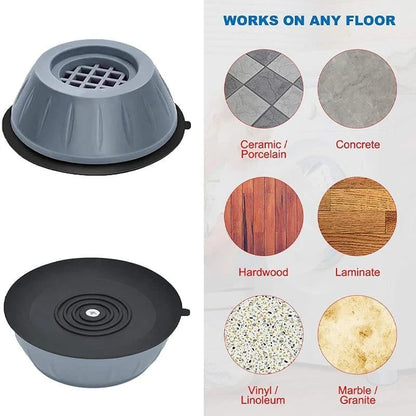 🔥LAST DAY SALE 49% OFF-🏡  Anti-Vibration Washing Machine Pads (4PCs) - Noise Reducing & Stabilizing Base for Quiet Operation and Floor Protection 🧼🔇