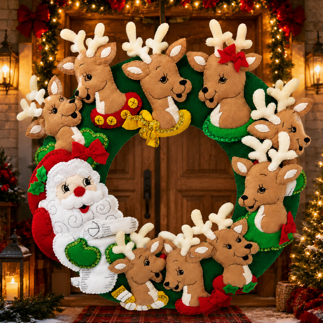 🥇 Limited Edition Handcrafted Felt Holiday Wreath™