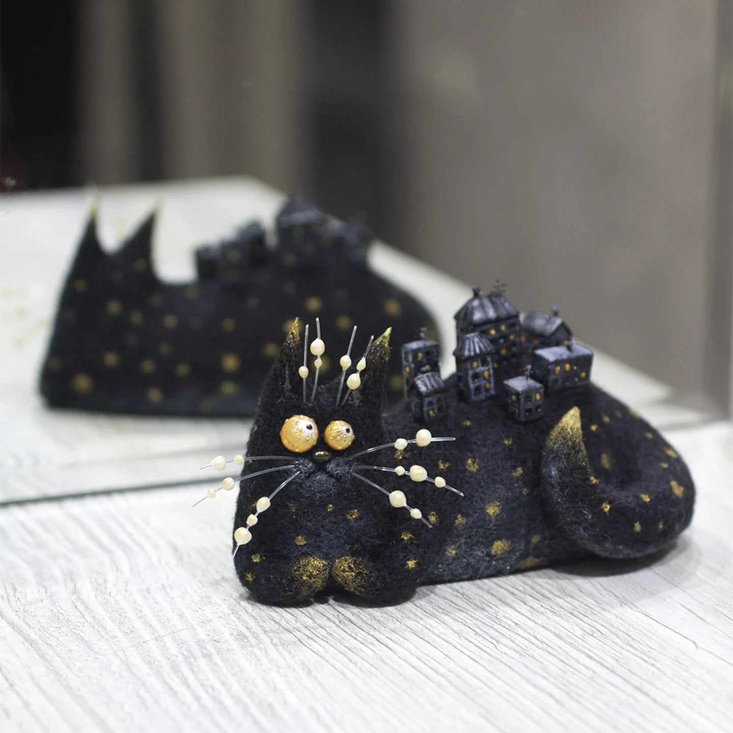 🔥Last Day: BUY 3 GET 1 FREE🎄🎁Wool Felt Familiars – Quirky Handmade Companions🐱