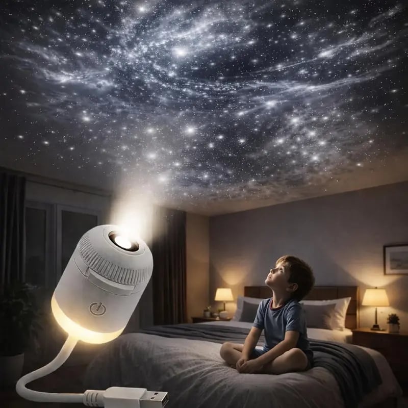 2-in-1 Galaxy Star Projector Starry Projector Light