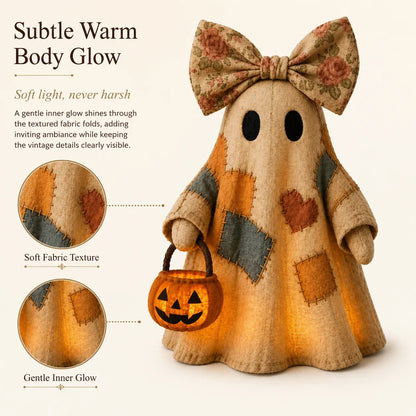 🏆Limited Time Sale 49% OFF🍂👻 Lighted Vintage Patchwork Ghost