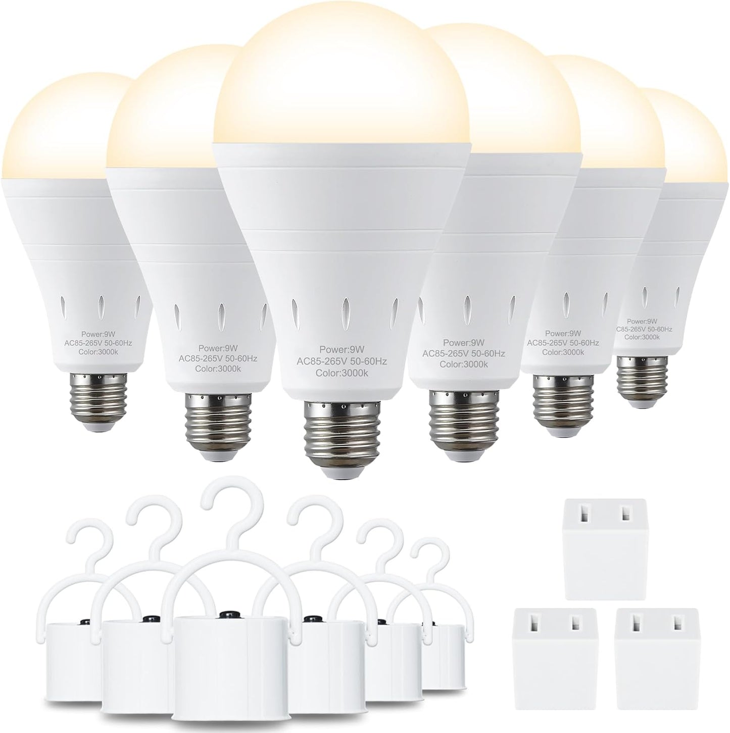 3er-Pack / 6er-Pack Wiederaufladbare Notfall-Glühbirnen 💡
