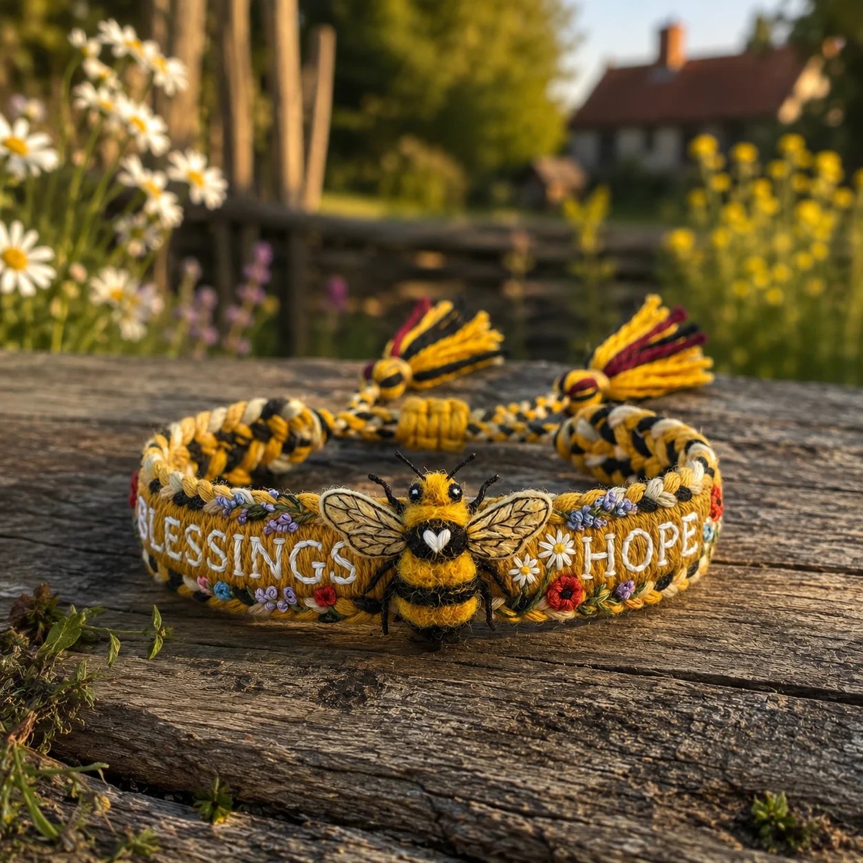 🌼Blessings & Hope 🐝2026 Limited Edition Handmade Honey Bee Woven Bracelet