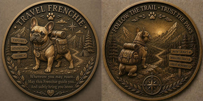🐾 Travel Frenchie Lucky Coin
