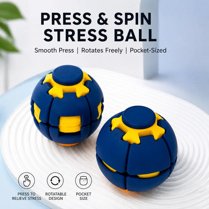 Press-to-Spin Stress Relief Fidget Ball