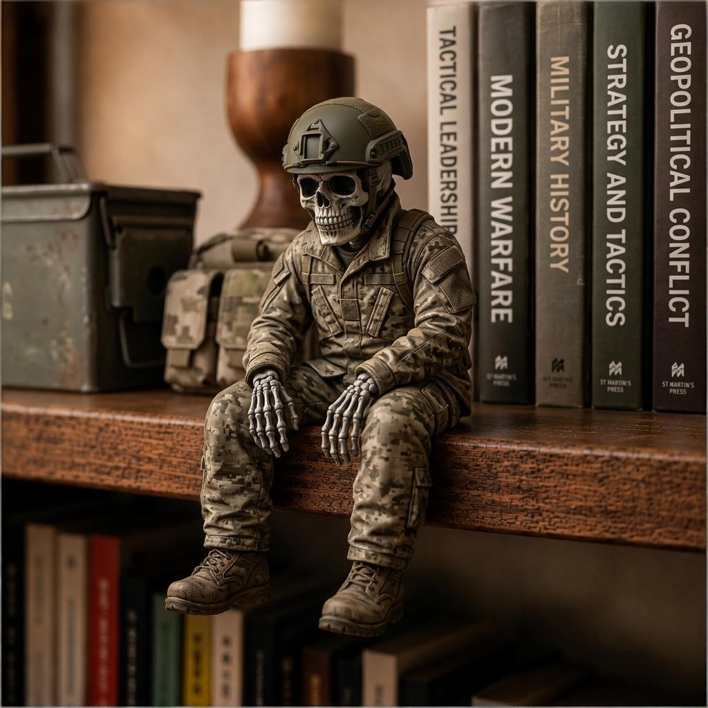 🎖️ Hero Skeleton Shelf Sitters | Firefighter, Police Officer & Soldier Resin Decor