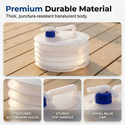 Collapsible Water Container with Spigot