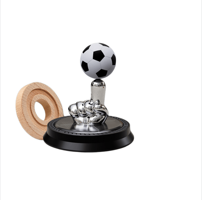 ⚽🚗Solar Rotating Football Car Air Freshener & Aromatherapy Diffuser – Reusable Ornament for Car, Office & Home