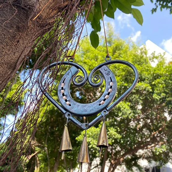 100% Handmade | The Horseshoe Heart Wind Chime ❤ (Handmade by Robert Anderson®)