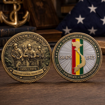 US Military Challenge Coin | 3D Enamel Commemorative Veteran Gift & Collection
